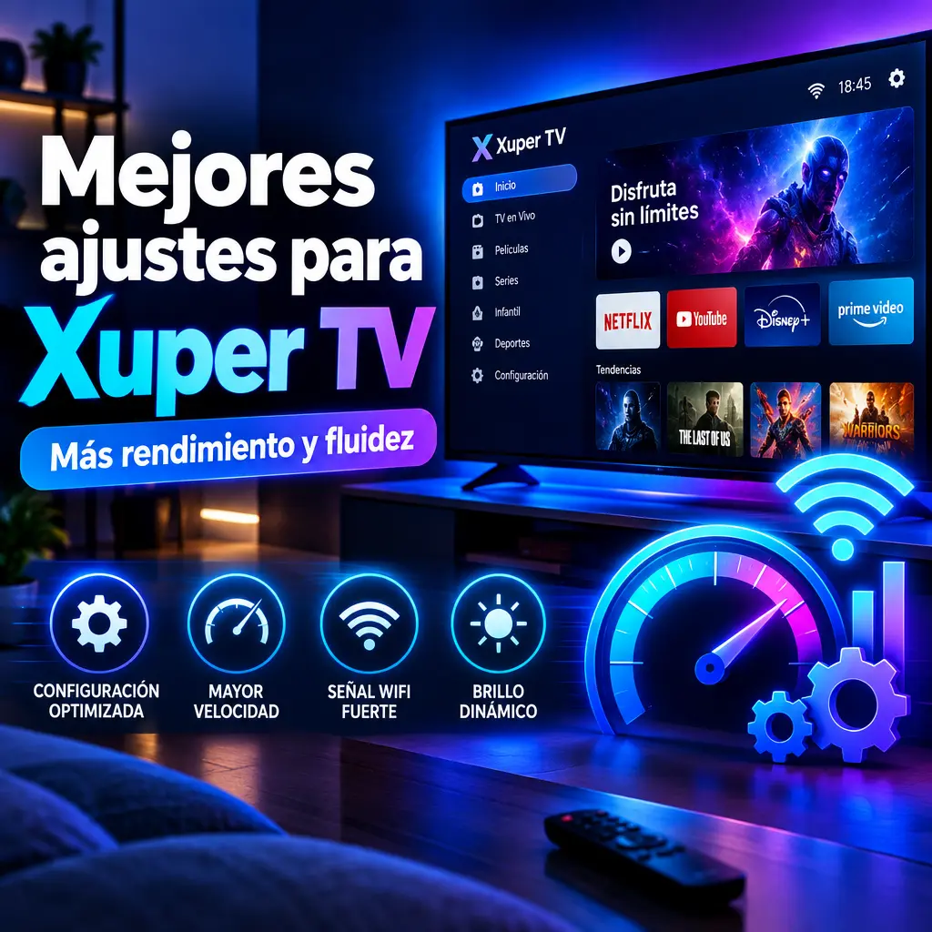 Mejores ajustes para el rendimiento de Xuper TV